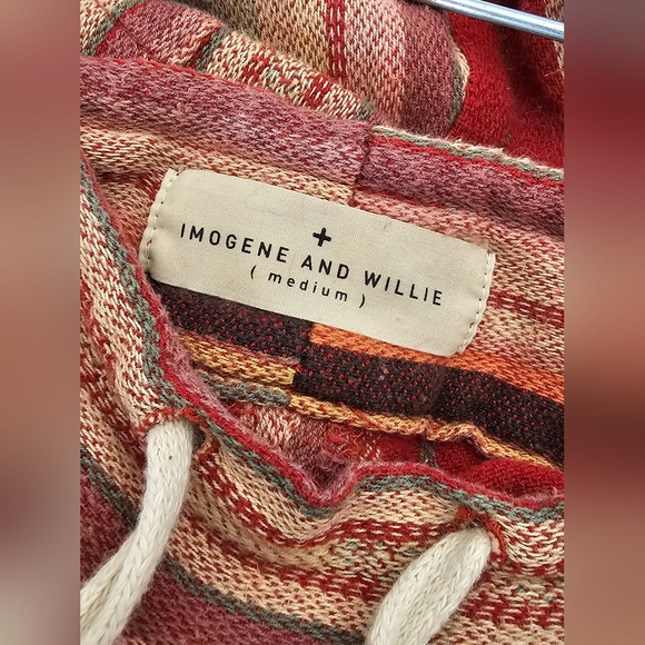 IMOGENE & WILLIE Fethiye Hand Loomed Coastal Stripe Pants Sz M - Picture 4 of 7